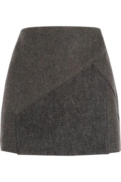 Felt and wool-blend mini skirt | NET-A-PORTER (UK & EU)
