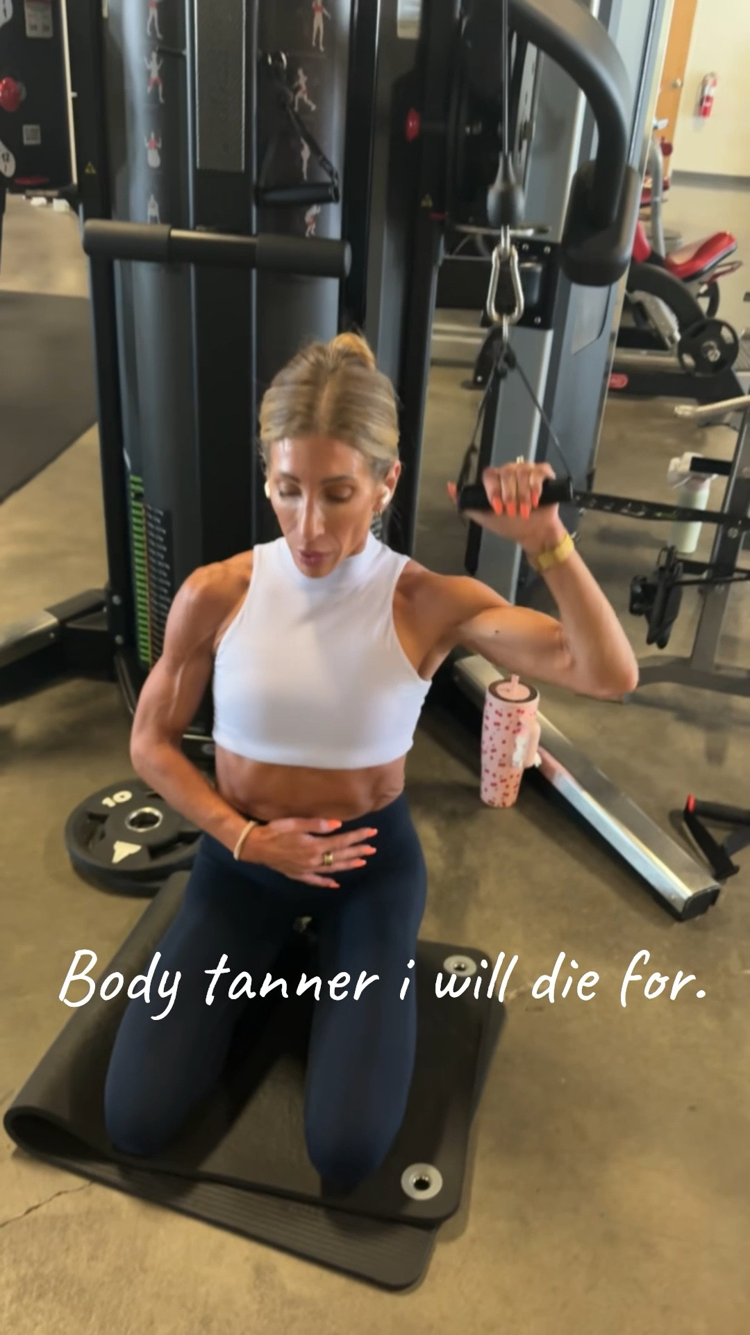 I use the lotion every other night and apply with a mitt. I do not wash off in the morning as I get ready for the gym and just go. It does not bleed onto my clothes. 
However the foam is something I use once a week and do have to shower it off as I would get on my clothes. 
If I need a tad on my face I use the brush to apply only to cheeks and lightly on my nose and forehead  
Best tan ever! @Loving Tan US 

#LTKselfcare #LTKActive #LTKgrwm