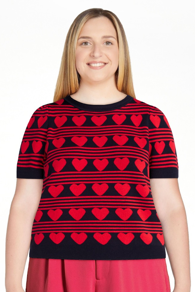 Free Assembly Women's and Women's Plus Cozy Yarn Shrunken Sweater Tee with Short Sleeves, Solid &... | Walmart (US)