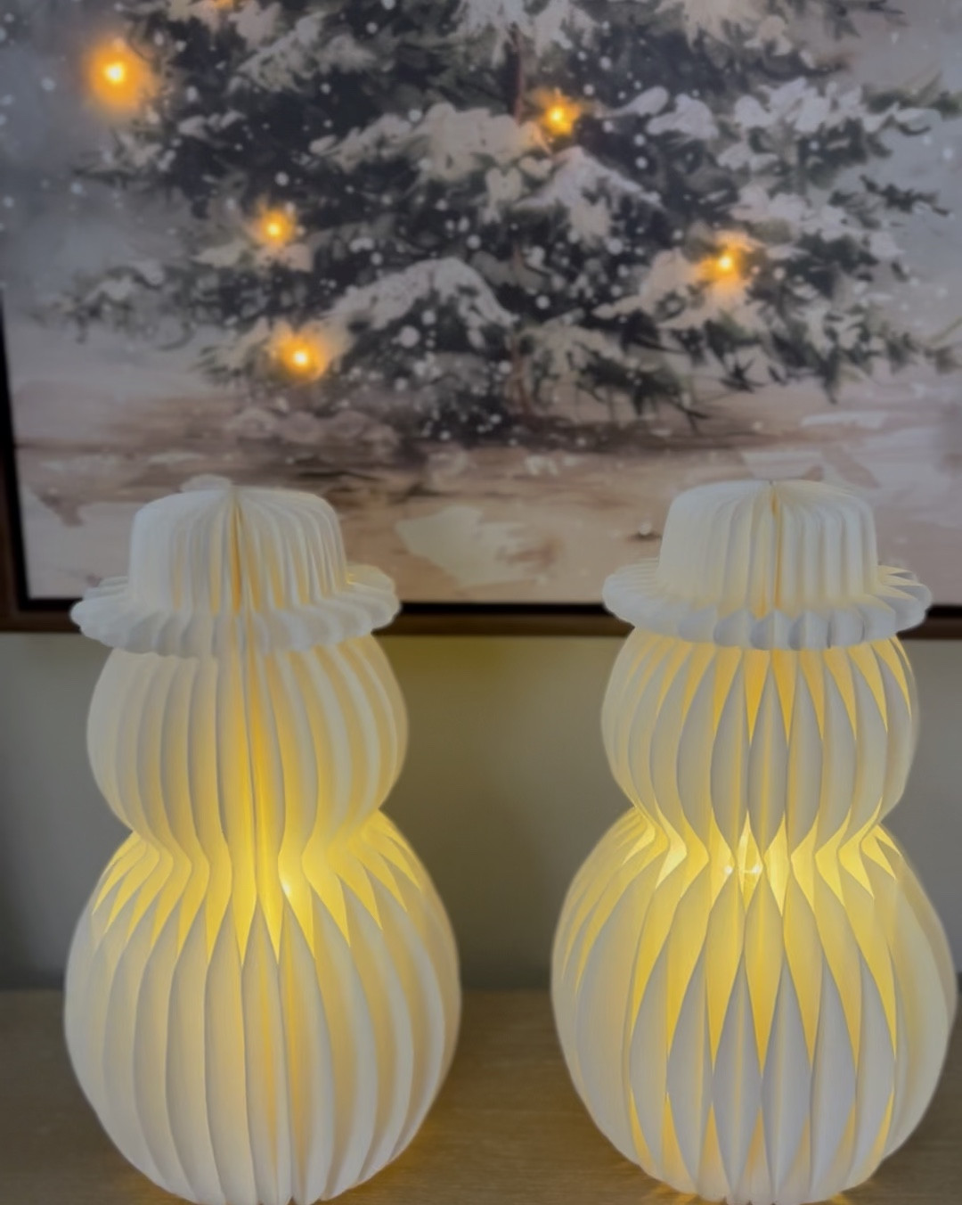 Adorable Paper Snowmen. Fairy lights included. Super affordable ☃️☃️☃️

#LTKHome #LTKHoliday #LTKSeasonal