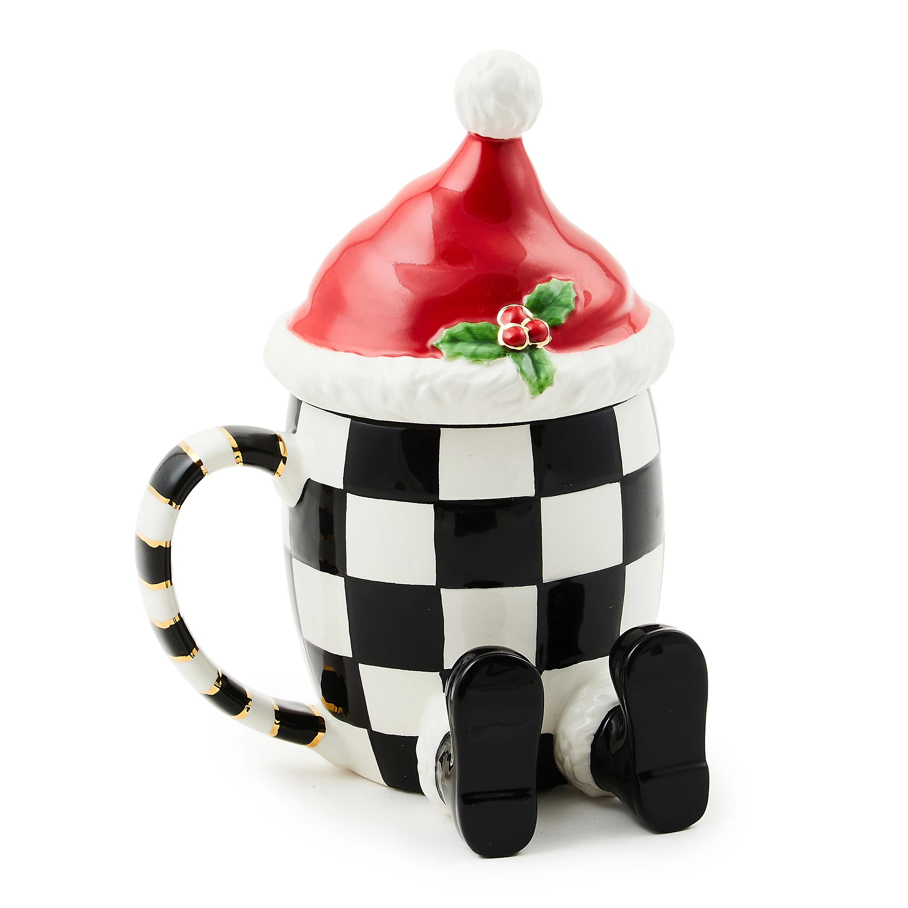 Cozy Christmas Lidded Santa Mug | Wayfair North America