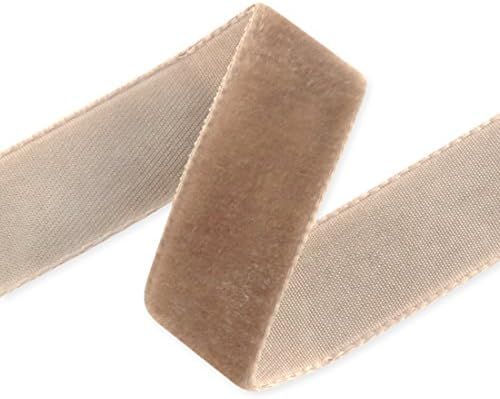 Amazon.com: M&J Trimming Swiss Velvet Ribbon - 1 3/8" Wide Plush Single Face Woven Velvet Trim fo... | Amazon (US)