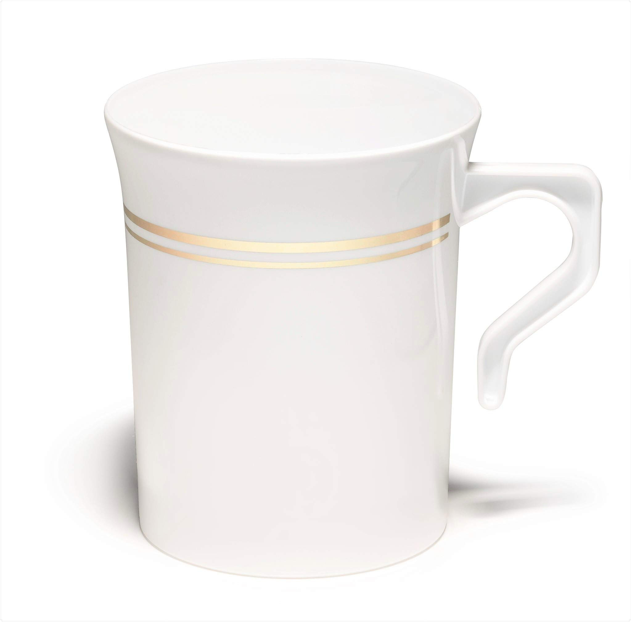 " OCCASIONS " 40 Mugs Pack, Heavyweight Disposable Wedding Party Plastic 8 oz Coffee Mugs/Tea Cup... | Amazon (US)