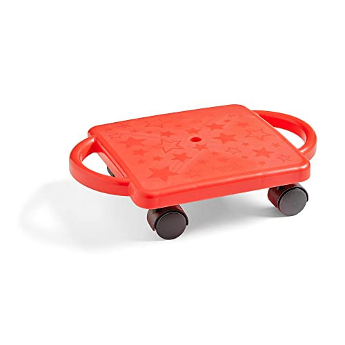 hand2mind Red Heavy-Duty Indoor Scooter Board with Handles, Floor Scooter, Sit Down Scooter, Gym Activities for Kids, Indoor Recess Games, Sport Scooters, Physical Education Equipment, Gross Motor Toy | Amazon (US)