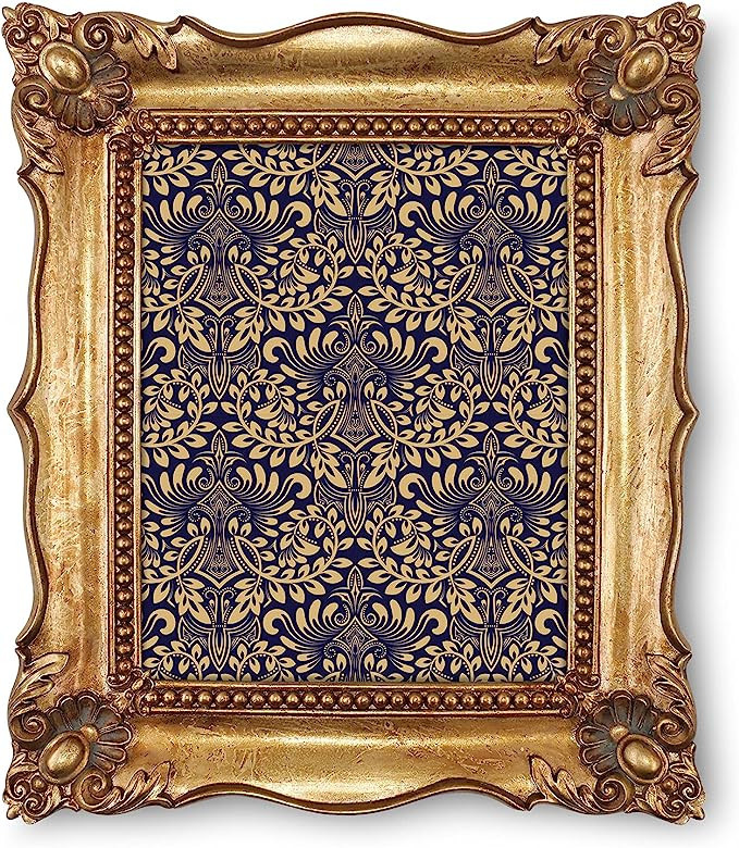 SIMON'S SHOP 8x10 Picture Frame Baroque Picture Frames 8x10 Vintage Photo Frames 10 x 8 in Bronze | Amazon (US)