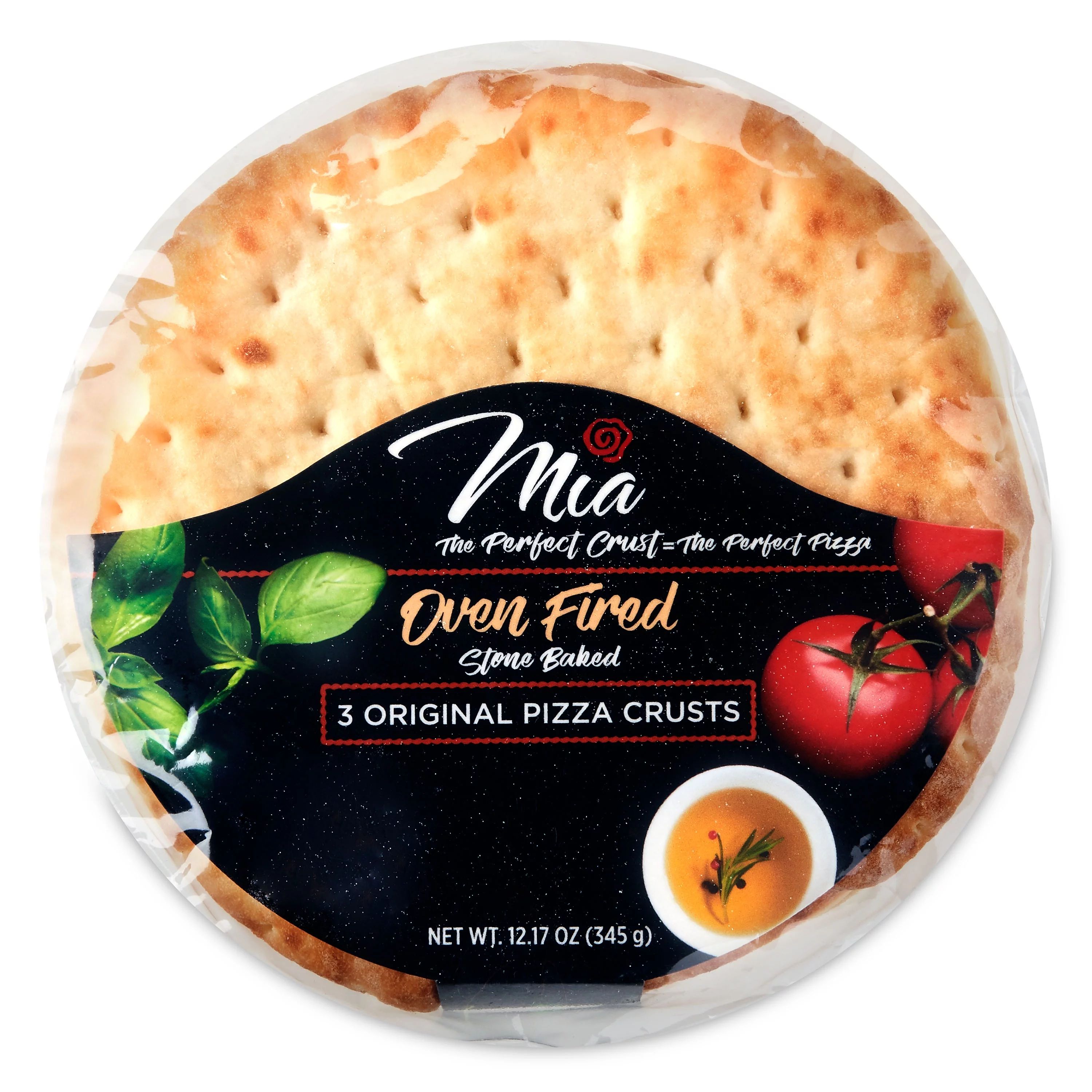 MIA brand 7" Oven-Fired, Stone-Baked, Original Pizza Crusts, 12.17 ounces, 3 Count | Walmart (US)