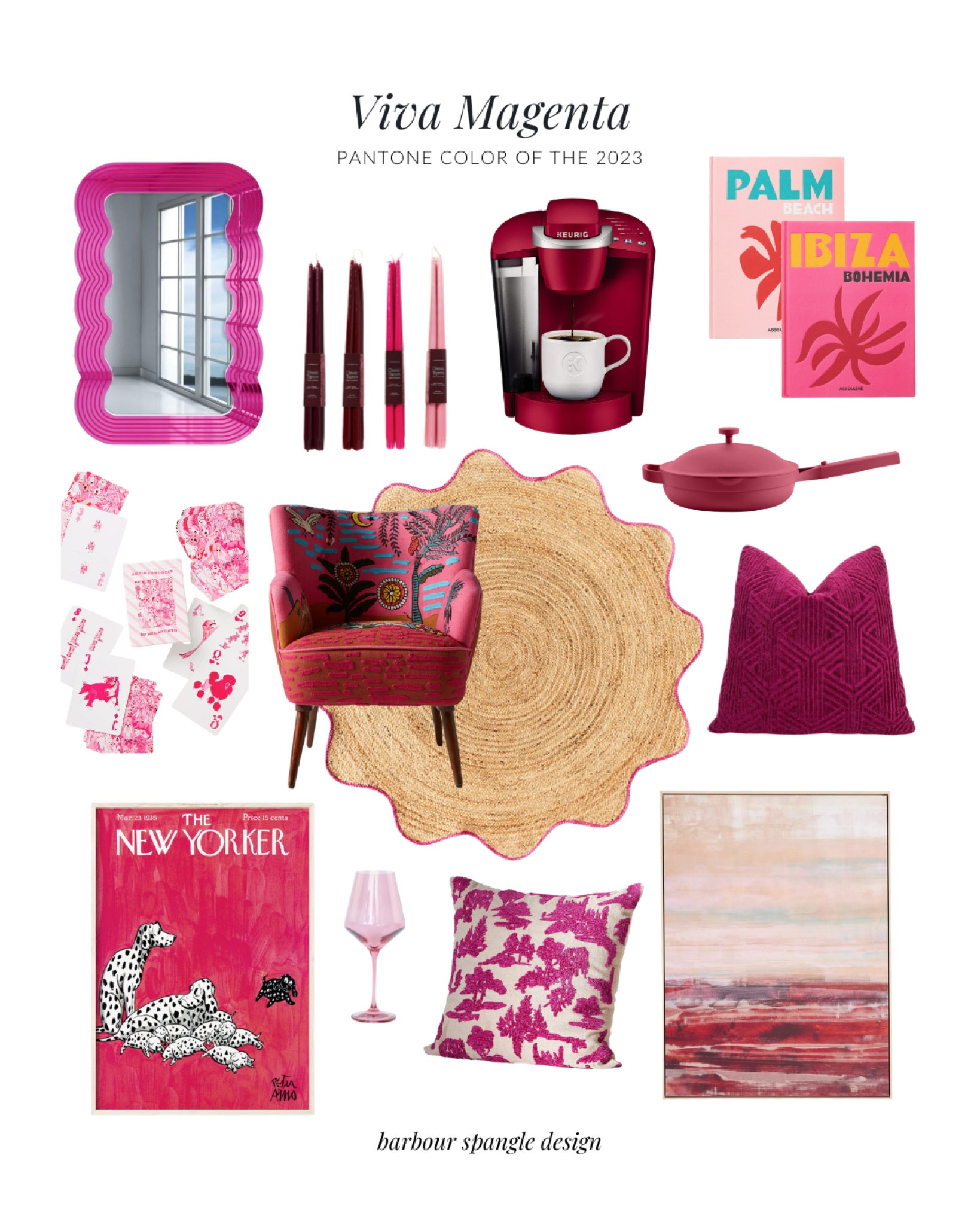Viva Magenta is the 2023 color of the year! These are some ways small ways you can incorporate this color trend in your home now!

#LTKunder100 #LTKstyletip #LTKhome
