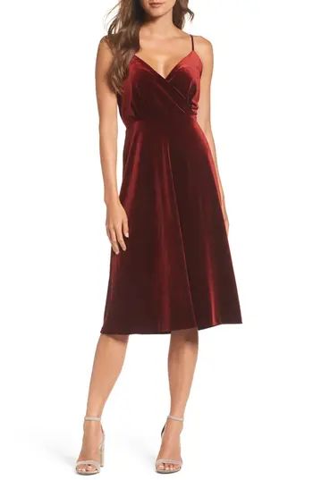 Women's Ali & Jay Velvet Midi Dress | Nordstrom