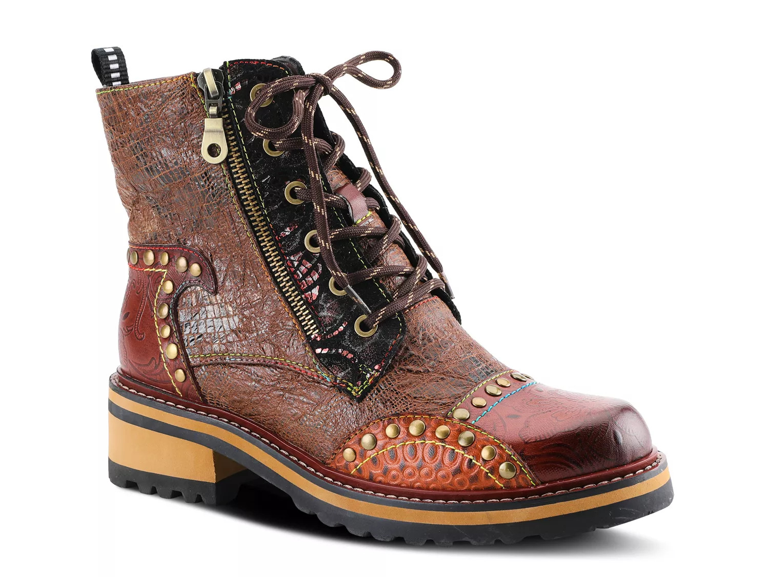 L'Artiste Rugup Bootie | Women's | Cognac | Size EU 37 / US 6.5-7 | Boots | Lug | DSW