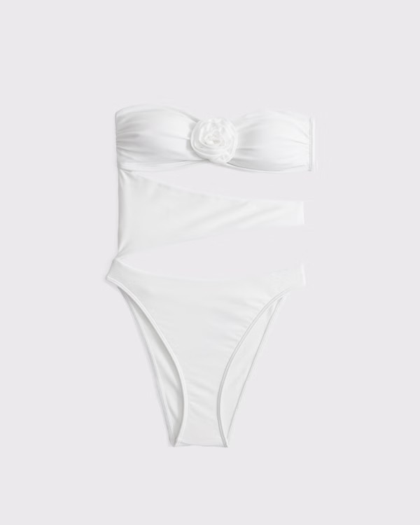 Rosette Cutout One-Piece Swimsuit | Abercrombie & Fitch (US)