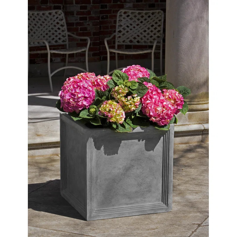 Sandhurst Square Fiberglass Clay Composite Pot Planter | Wayfair North America