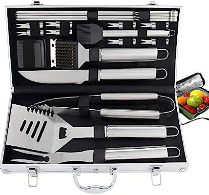 ROMANTICIST 21pc Complete Grill Accessories Kit with Cooler Bag - The Very Best Grill Gift for Ev... | Amazon (US)