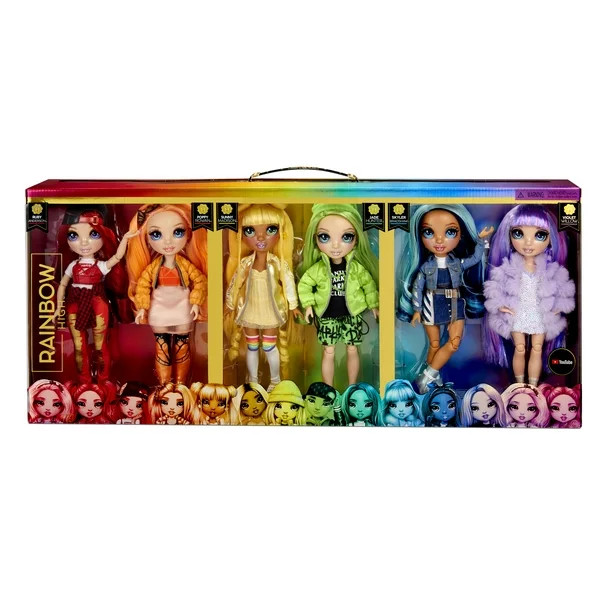 Rainbow High Original Fashion Doll 6-Pack , Violet, Ruby, Sunny, Skyler, Poppy and Jade, 11-inch ... | Walmart (US)