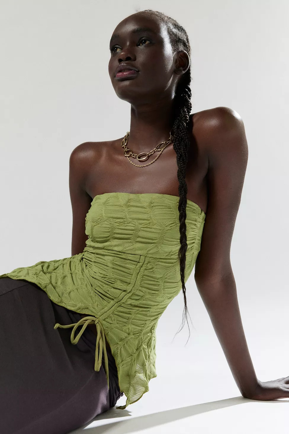 Silence + Noise Remy Textured Tube Top | Urban Outfitters (US and RoW)