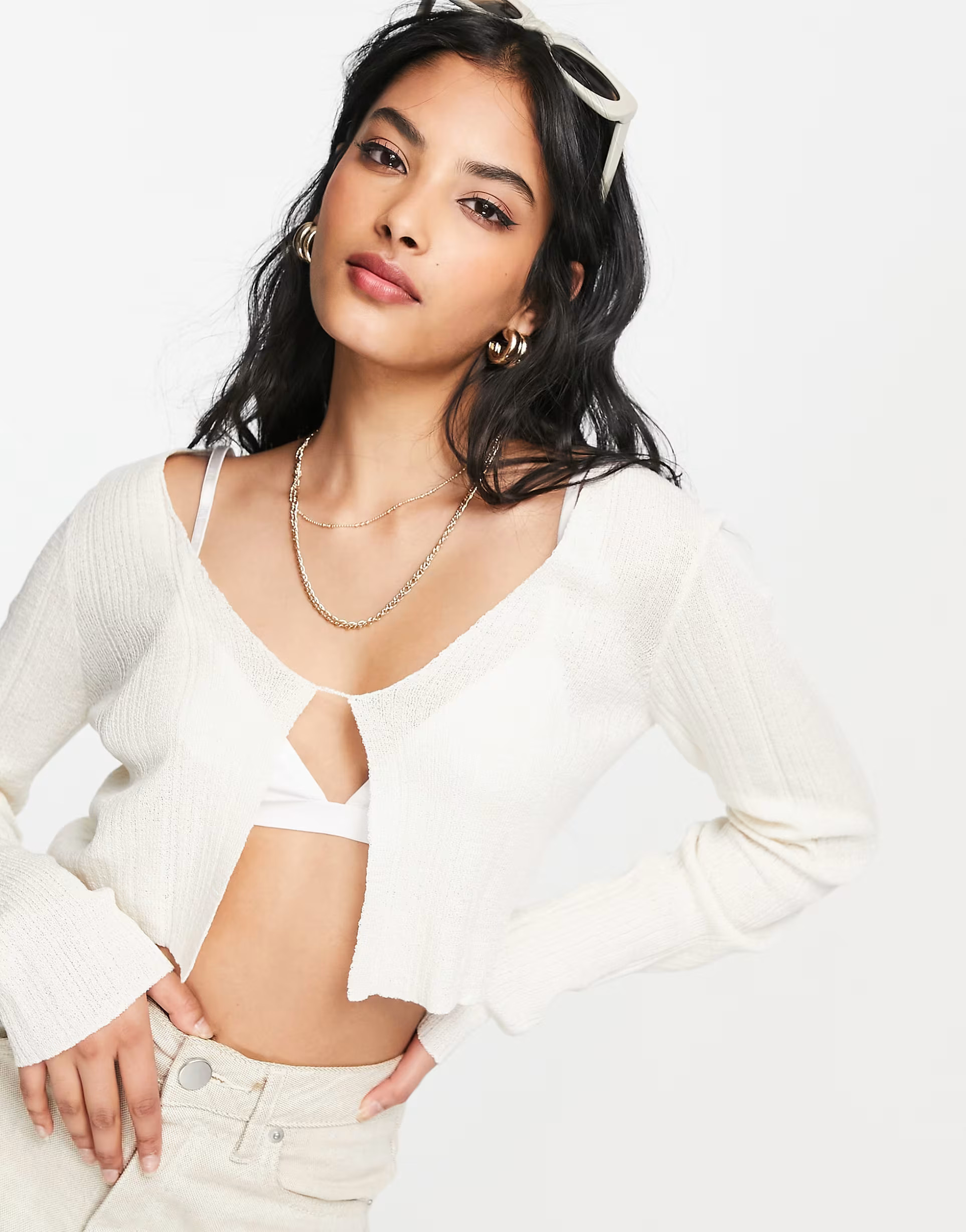 Neutral Knit Top | ASOS (Global)