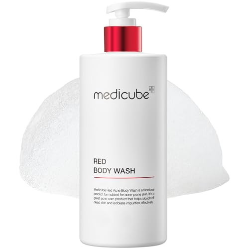 medicube Red Body Wash 14.10 Fl.oz I Low pH and Hydrating Cleanser with Salicylic Acid, Lactic Acid, Niacinamide and Hyaluronic Acid Suitable for Bacne Treatment | Korean Skin Care | Amazon (US)
