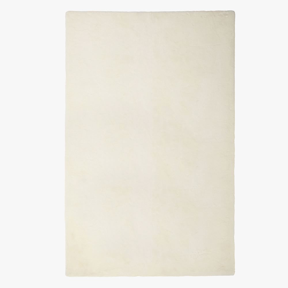 Washable Faux-Bunny Fur Rug | Pottery Barn Teen