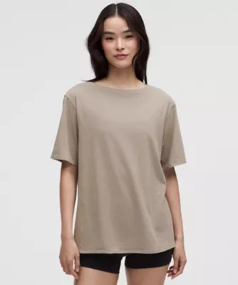 Relaxed-Fit Boatneck T-Shirt | lululemon (AU)