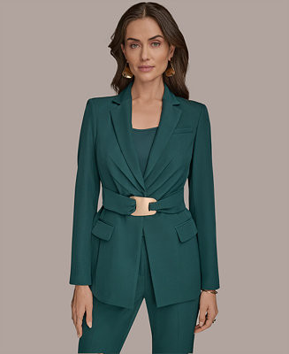 Women's Belted Hardware Jacket, Regular & Petite | Macy's
