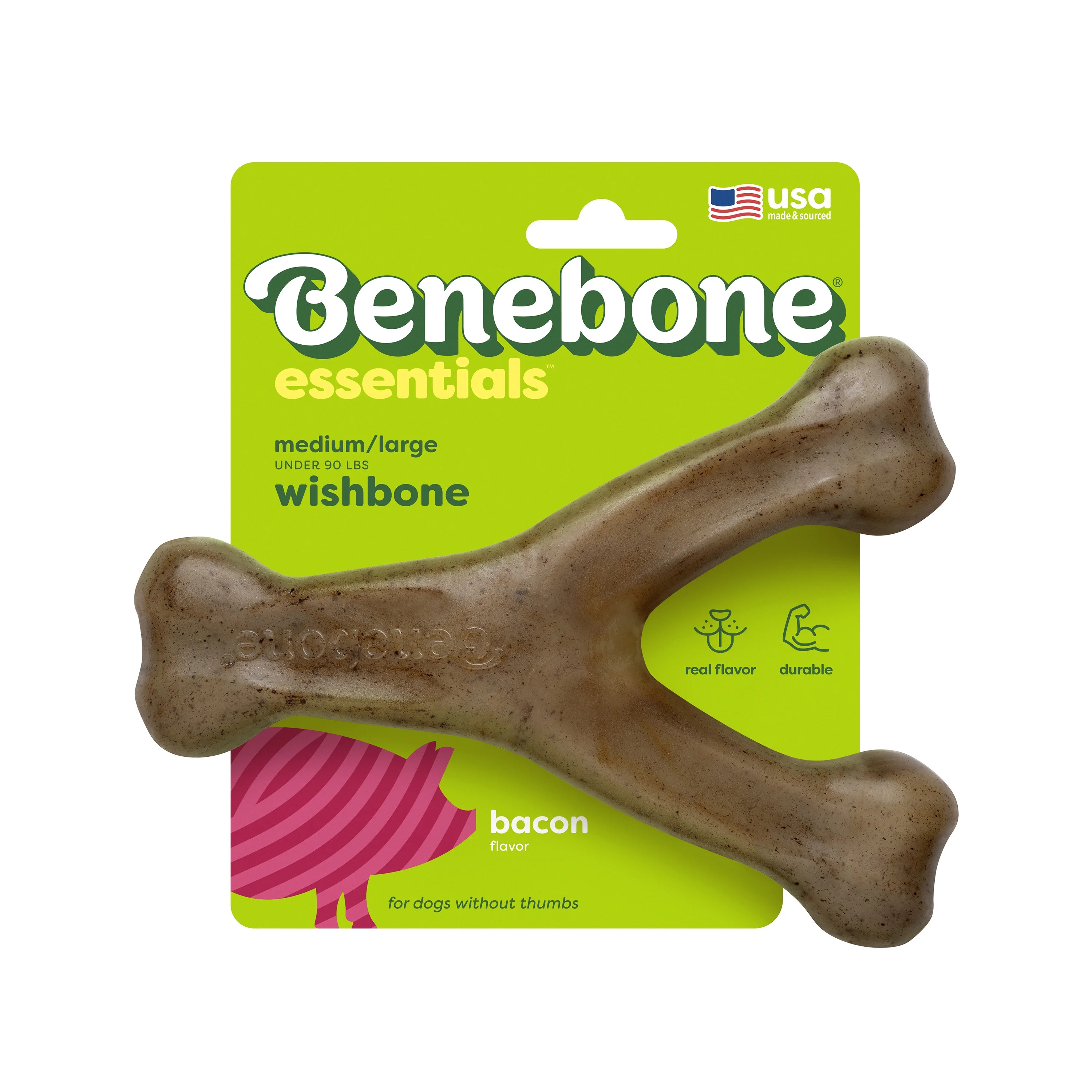 Benebone Essentials Wishbone Bacon M/L | Walmart (US)