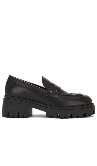 Lyra Lug Sole Loafer in Black | Revolve Clothing (Global)
