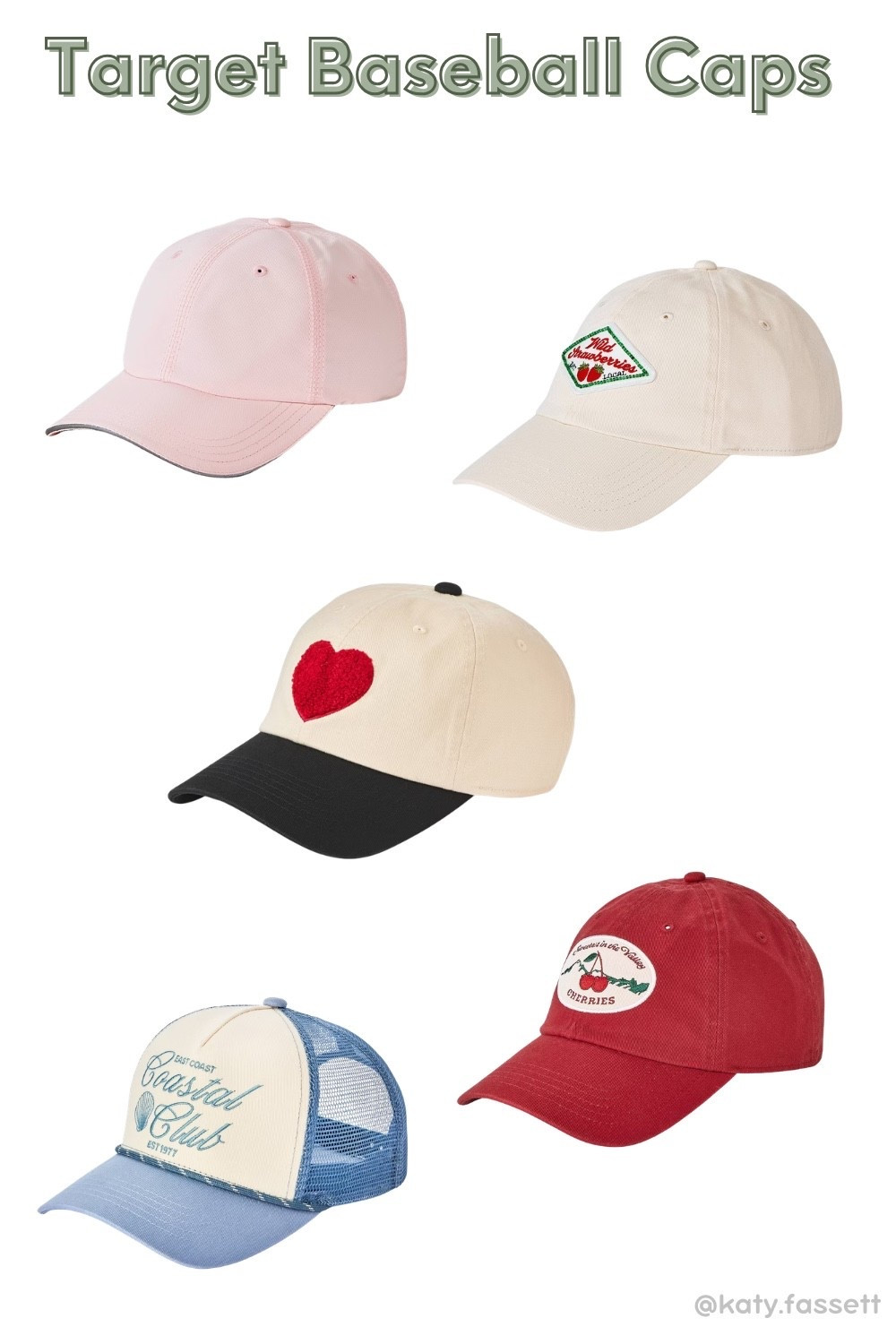 Y’all know I am a baseball cap girly, and Target has some super cute ones for spring and summer!!