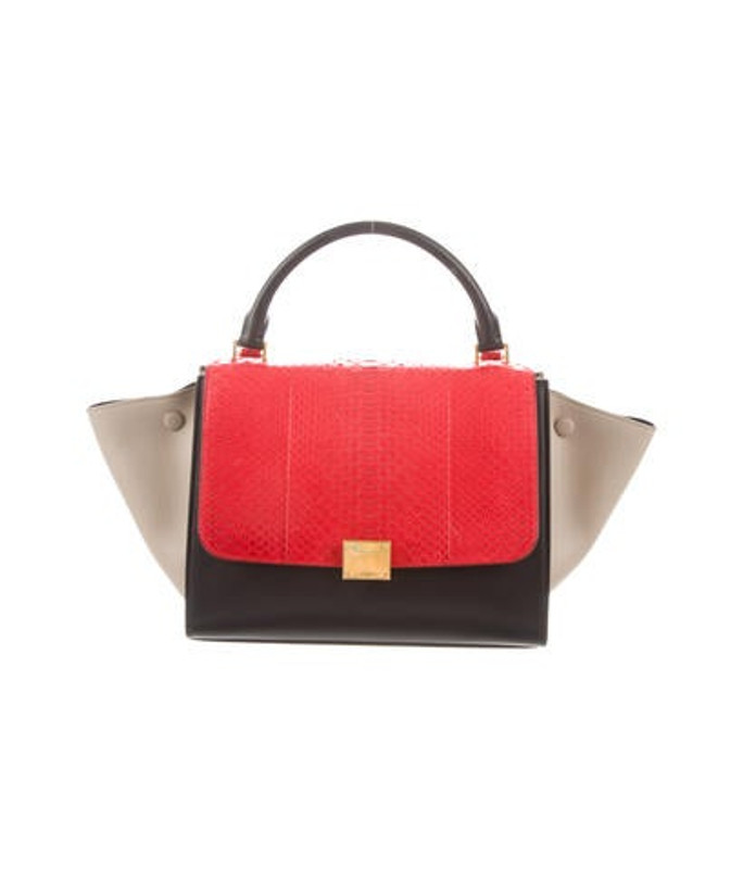 Céline 2015 Small Python Trapeze Bag Black Céline 2015 Small Python Trapeze Bag | The RealReal