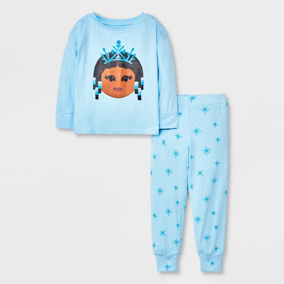 Elle Olivia Toddler Girls' 2pc Frost Pajama Set - Blue | Target