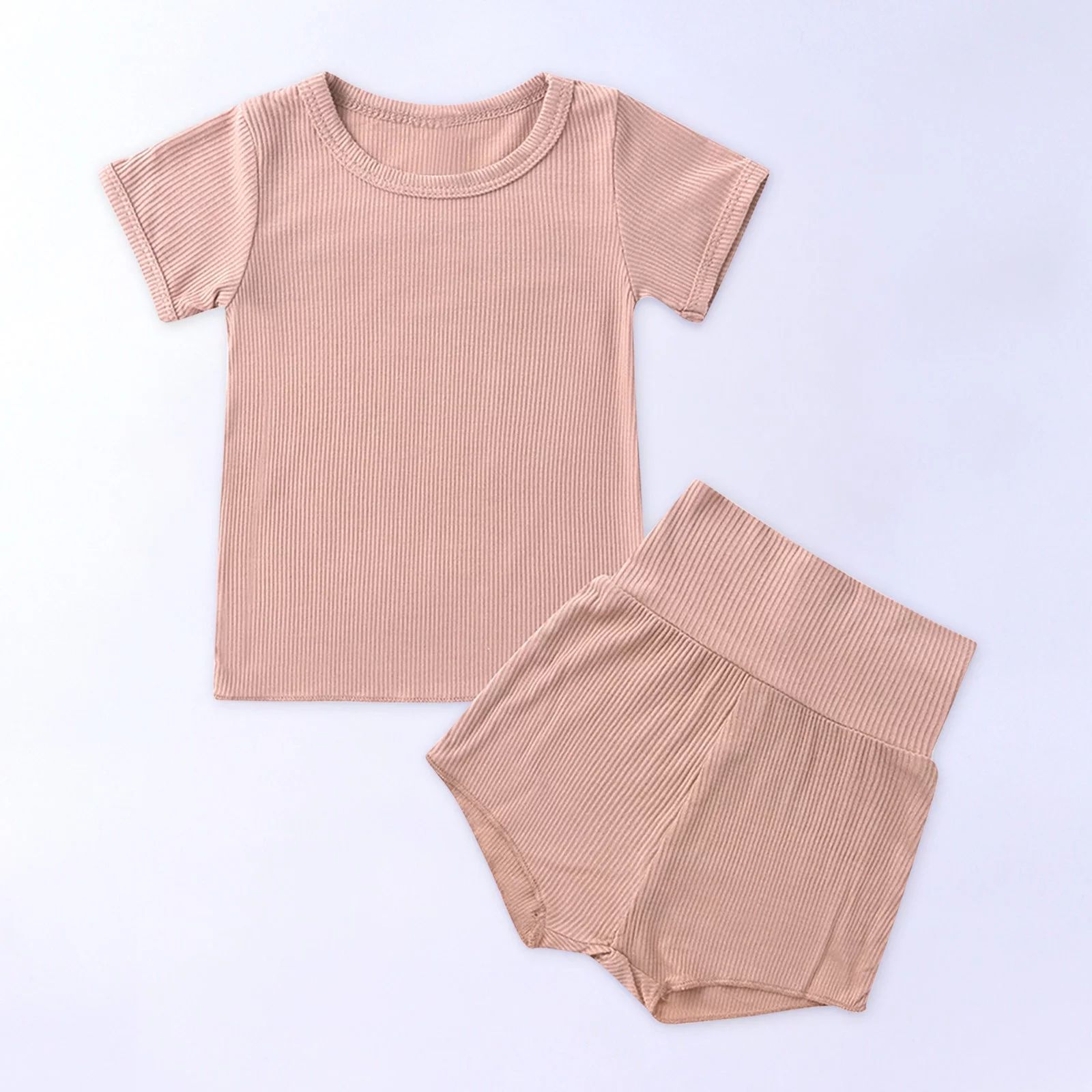 QISIWOLE 6M~4Y Toddler Kids Girls Boys Short Soft Shirring Cool Summer Pjs Sleepwear Pajamas 2pcs... | Walmart (US)