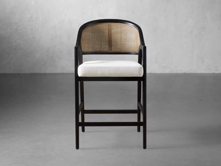 Aimee Counter Stool in Black Drifted | Arhaus