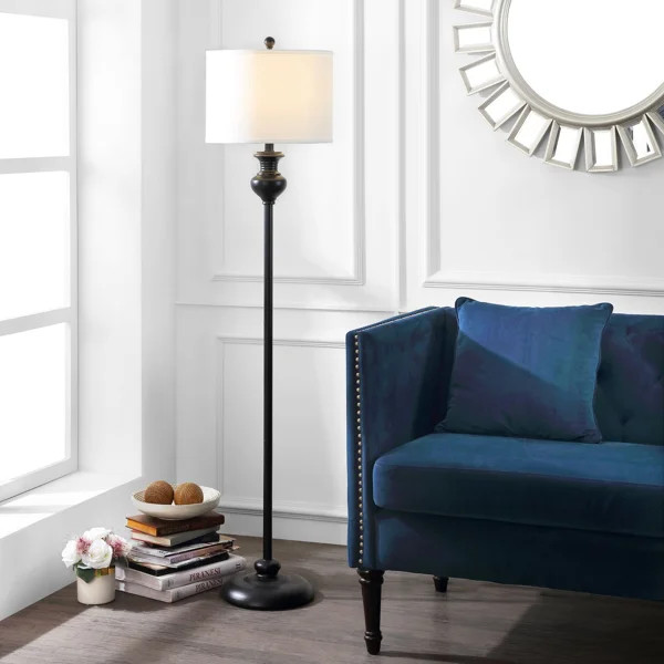 Weiler 61'' Black Traditional Floor Lamp | Wayfair North America