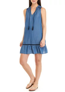 Women's Sleeveless Peasant Tencel Dress | Belk