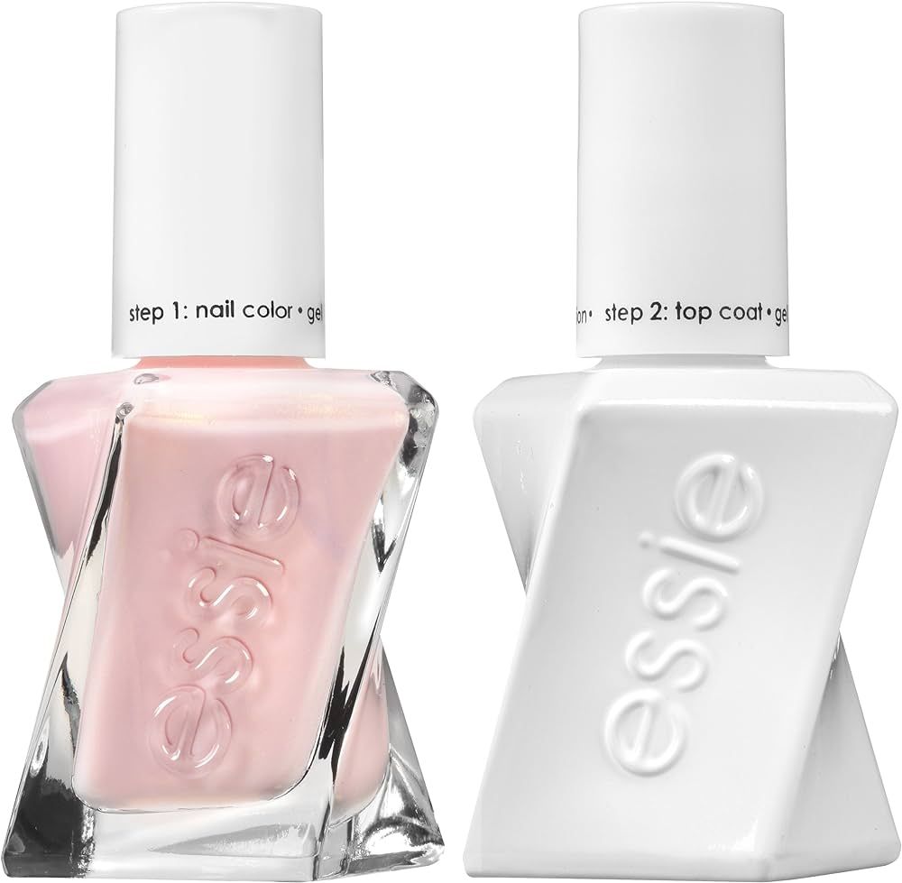 essie gel couture nail polish + top coat kit, wearing hue? + top coat | Amazon (US)