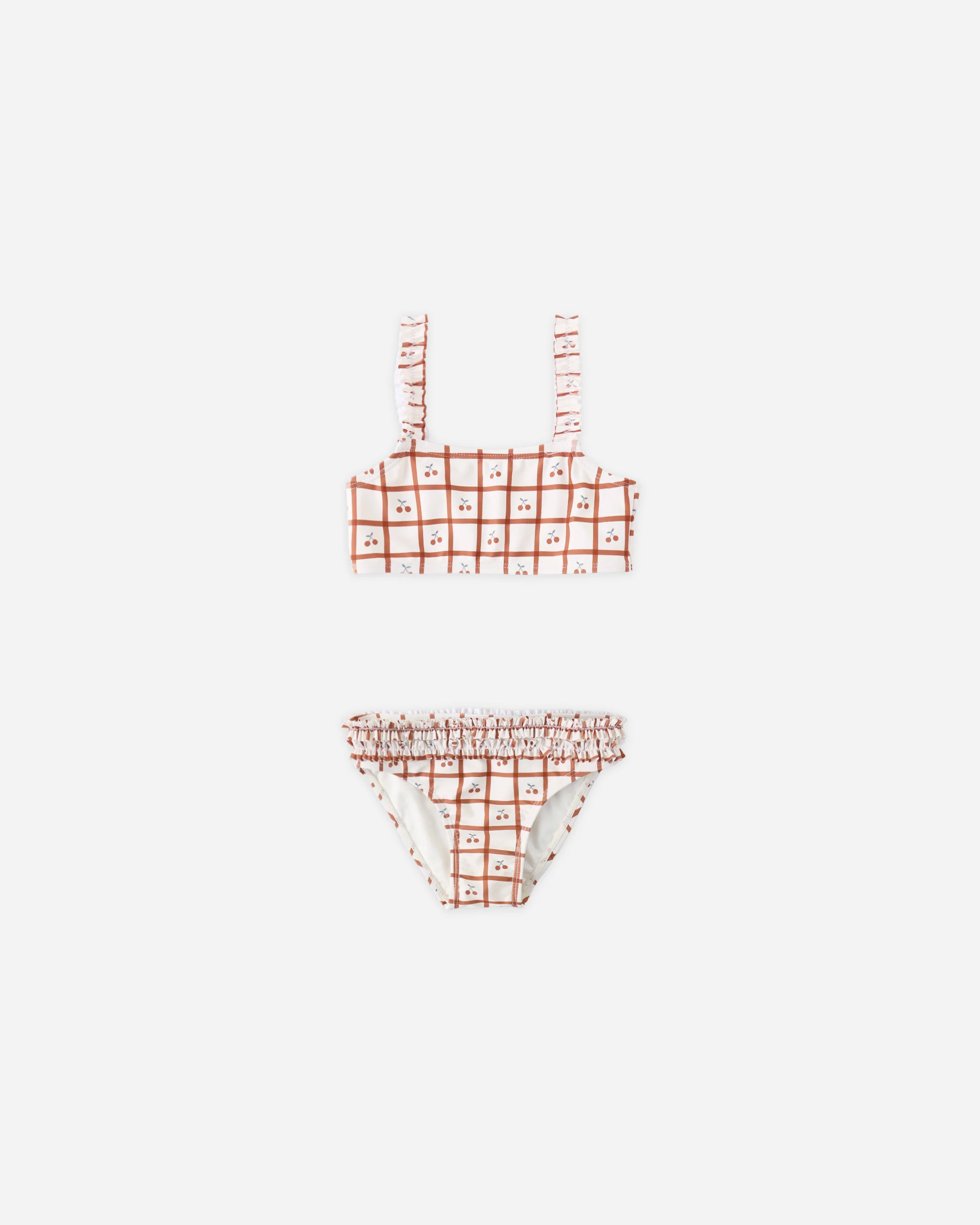 Rouched Bikini Cherry Check | Rylee + Cru