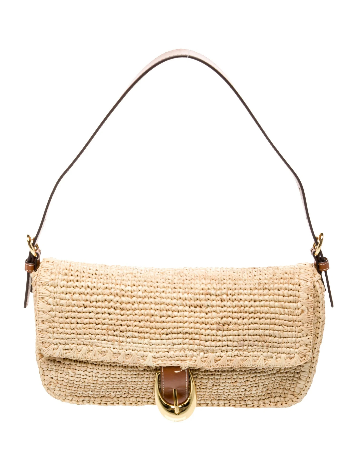 Raffia Shoulder Bag | The RealReal
