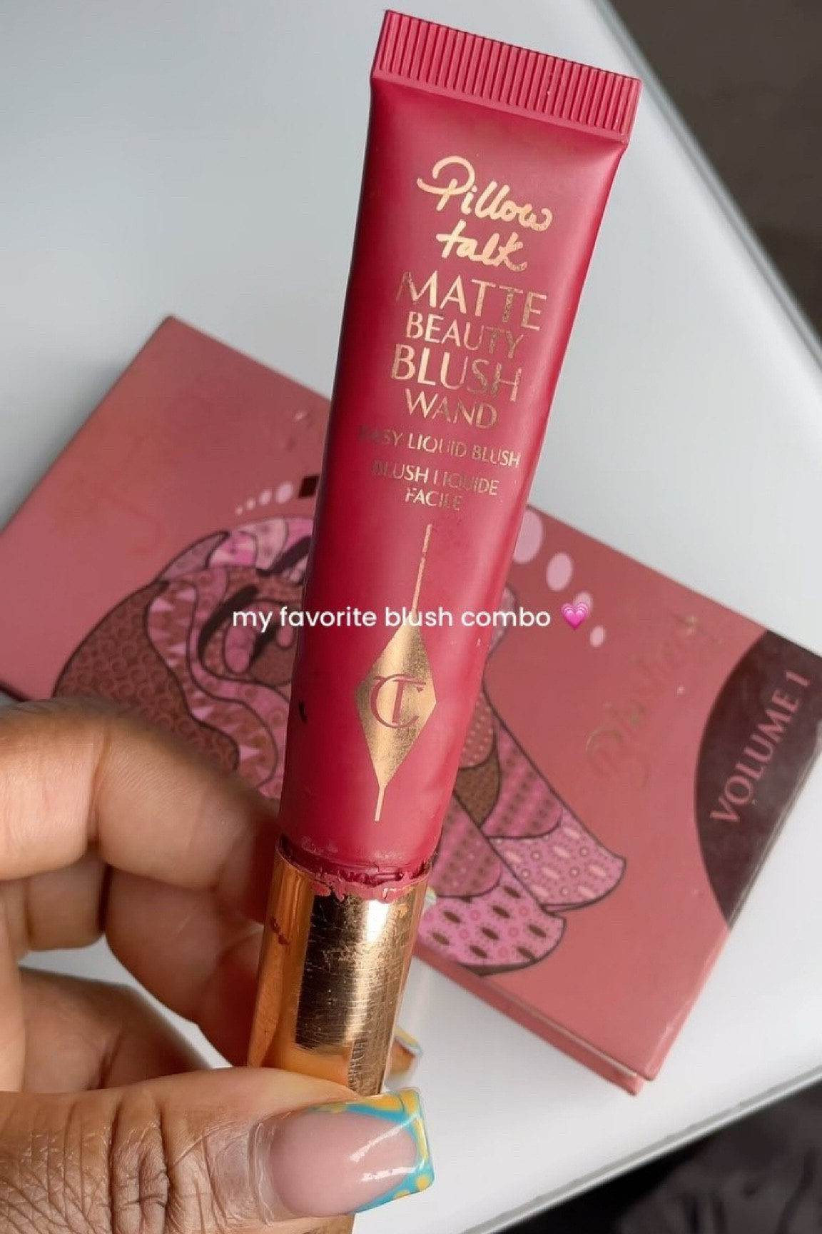 blush hack: layer liquid blush x mix powder blushes! the  @charlottetilbury blush pillow talk wand in color dream pop, then @juviasplace blush duo volume 1! 💜🧡 . I dip my brush in both colors and press it into skin for a beautiful finish 🎀
.
follow @thatgirlchristellexo for more on YouTube, tiktok, and here! 
.
#thatgirlchristelle #blushhack #makeuphack #blackgirlmakeup #blushondarkskin #atlinfluencers #atlantainfluencer #discoverunder1k

#LTKVideo #LTKxelfCosmetics #LTKBeauty
