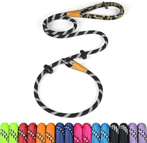 Slip Lead Dog Leash Reflective Training Durable Braided Rope Leashes | Heavy Duty Comfortable Str... | Amazon (US)