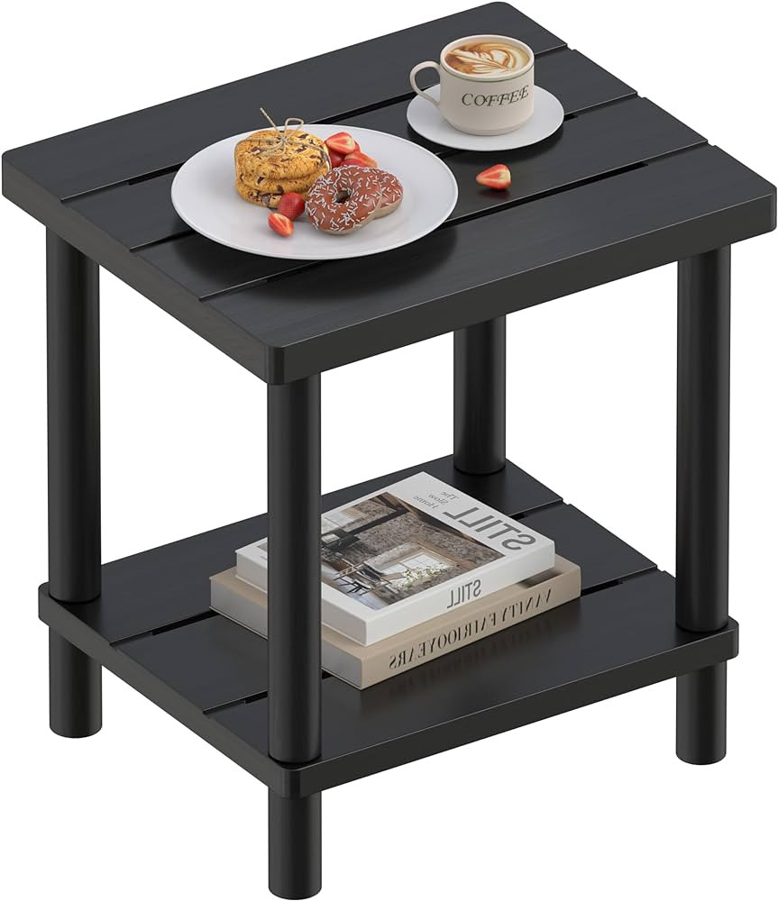 Outdoor Side Table, 2-Tier Small Outdoor Table for Patio, Adirondack Side Tables for Outside or I... | Amazon (US)