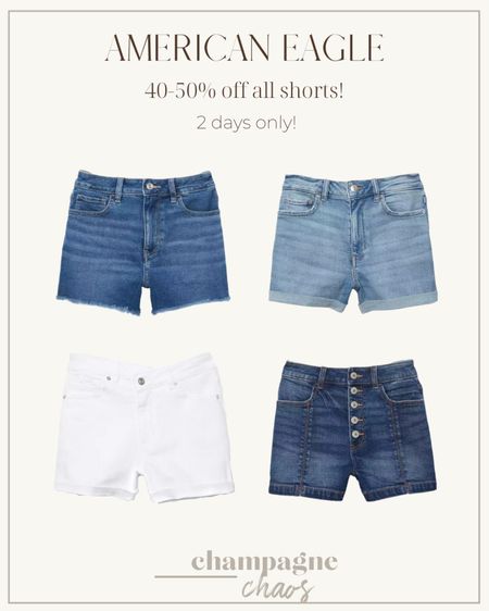 American Eagle is having their 40-50% off all shorts sale! Sale ends in 2 days!

Summer, sale, on sale, shorts, denim shorts, women’s fashion 

#LTKsalealert #LTKstyletip #LTKFind