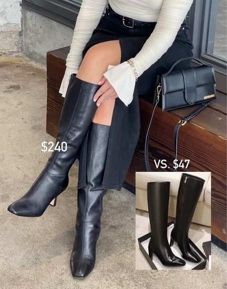 Knee high boots for fall! 👢Love these $240 black boots from Dolce Vita but linking similar ones that are more affordable. 

#LTKfindsunder100 #LTKshoecrush #LTKfindsunder50