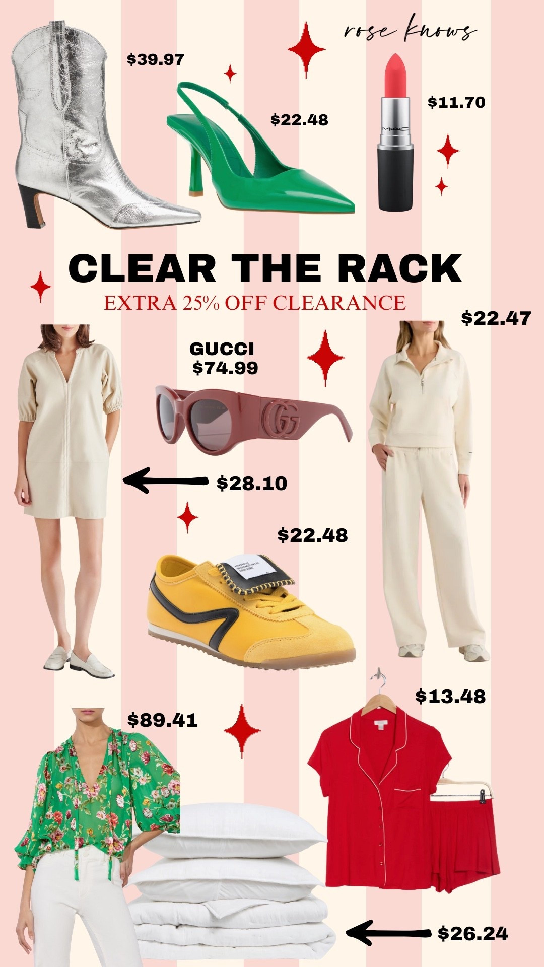 Hurry CLEAR THE RACK at the 
Nordstrom Rack just started! 
Extra 25% off clearance prices! I’ve added more deals below too 

#LTKSaleAlert #LTKHoliday #LTKFindsUnder50