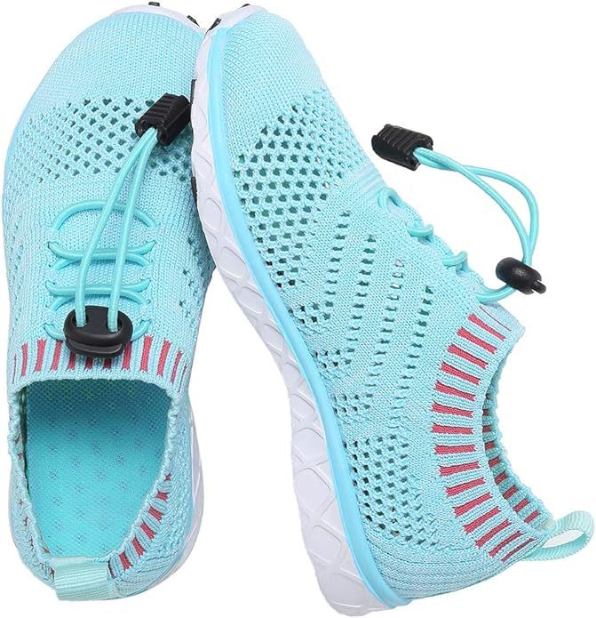 EQUICK Kids Water Shoes Boys & Girls Kids Aqua Shoes Swim Shoes Athletic Sneakers Lightweight Spo... | Amazon (US)