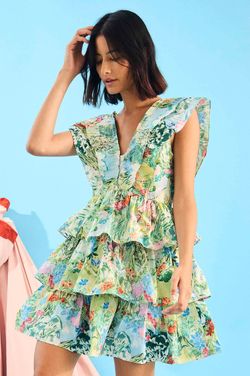 Pamela Dress | Ruffle Mini Dress | Hunter Bell | Hunter Bell