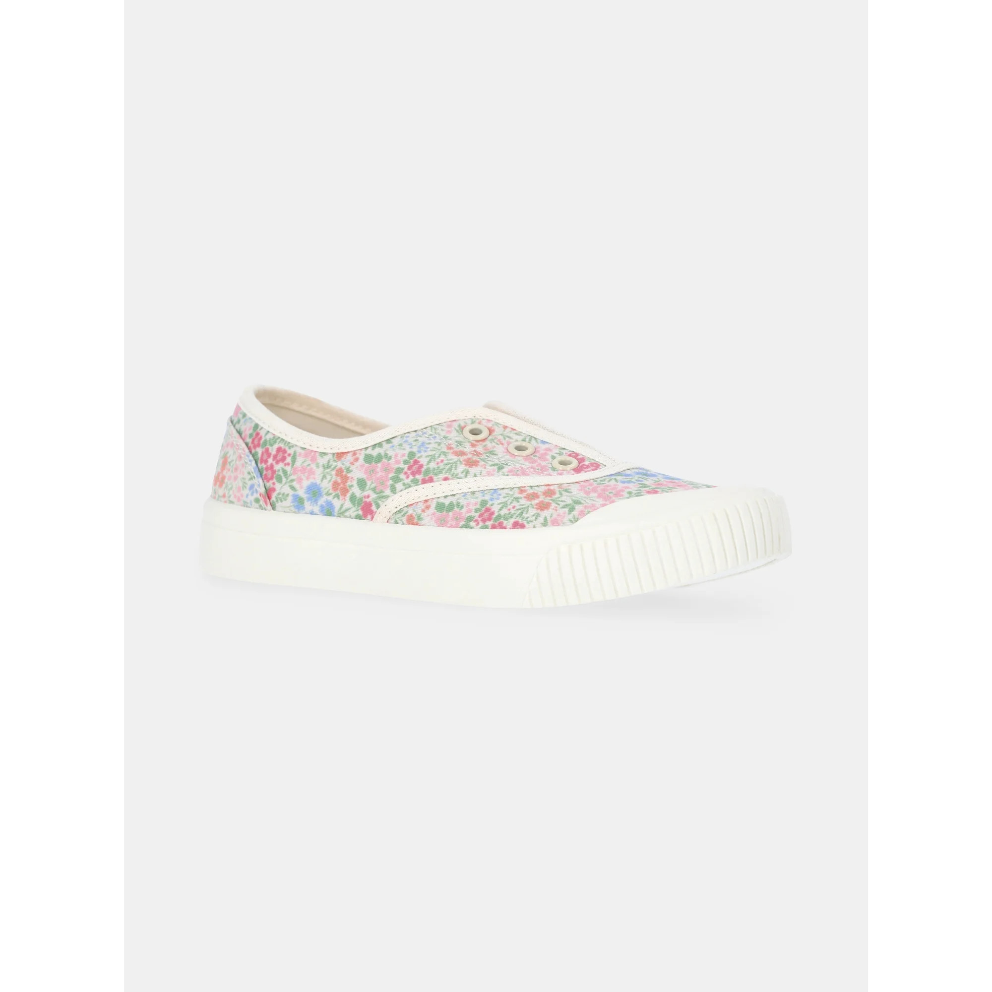 Wonder Nation Girls Casual Plimsole Sneakers | Walmart (US)