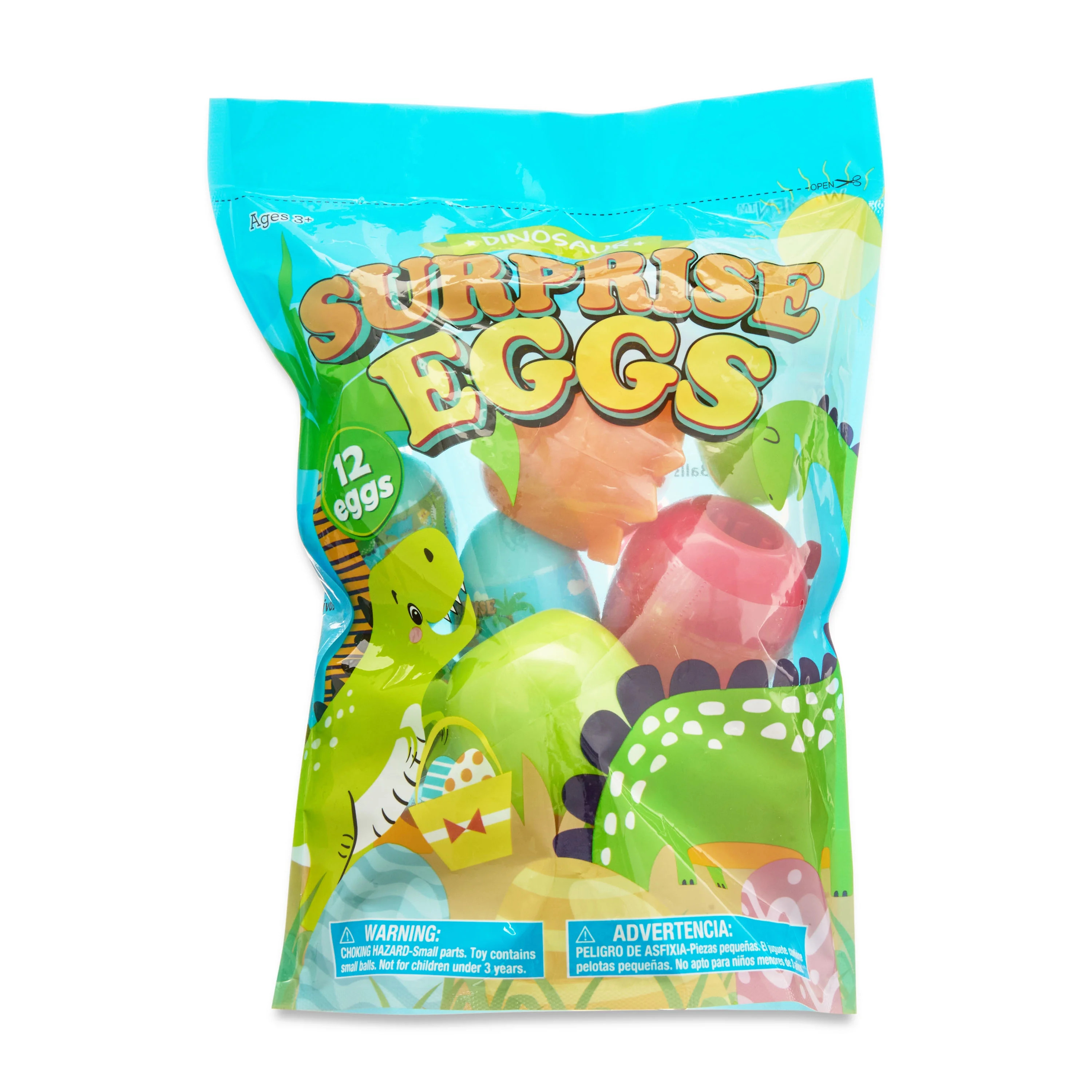 Multicolor Prefilled Dinosaur Surprise Eggs, 2.5", 12 Count, Easter by Way To Celebrate | Walmart (US)