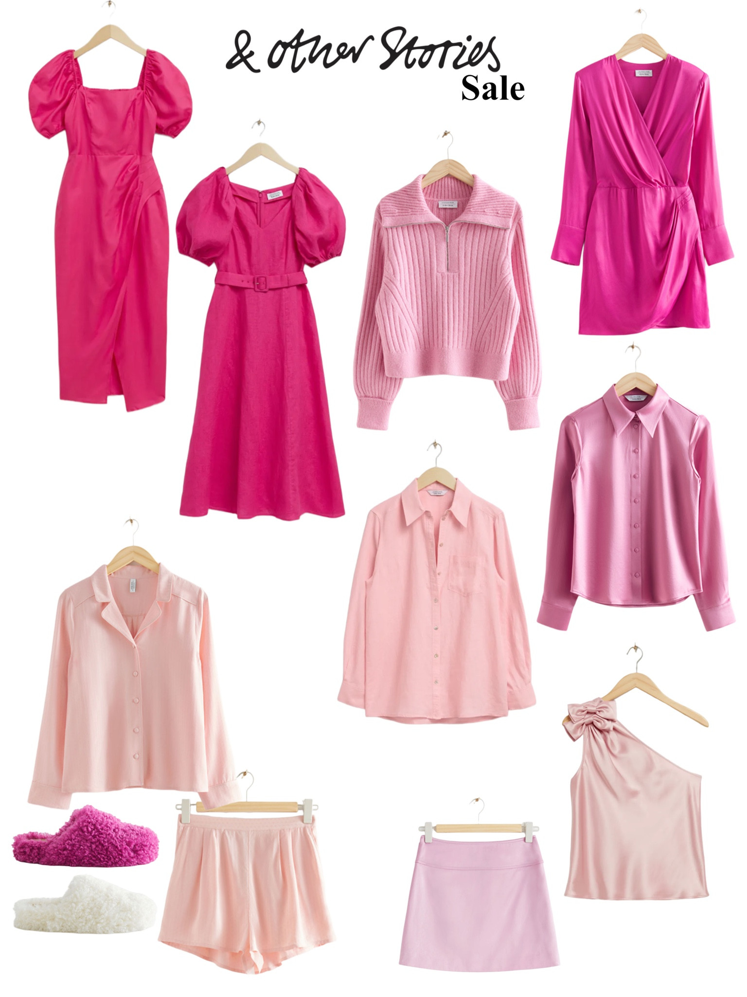 & Other Stories sale
Pink - Barbie - wedding hues - blouse - pajamas - pjs - slippers - blouses - tops - dresses - skirt - sweater - knit 
End of summer sale 

#LTKSeasonal #LTKsalealert #LTKfindsunder100