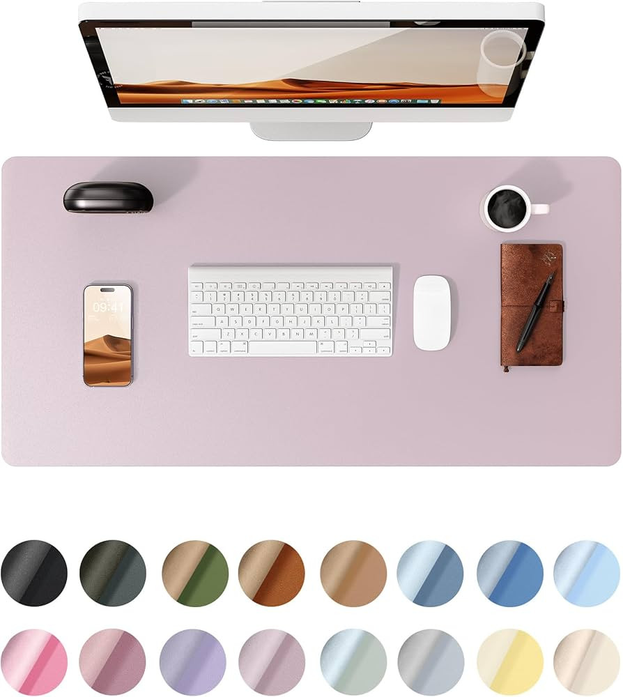 YSAGi Leather Desk Protector, Office Mat, Large Mouse Mat, Non-Slip PU Leather Blotter, Laptop De... | Amazon (US)