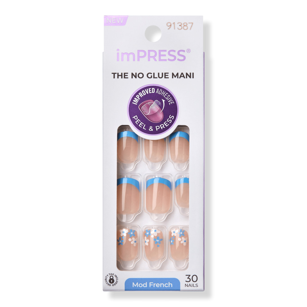 Kiss imPRESS Design Short Press-On Manicure Nails - Snooze | Ulta