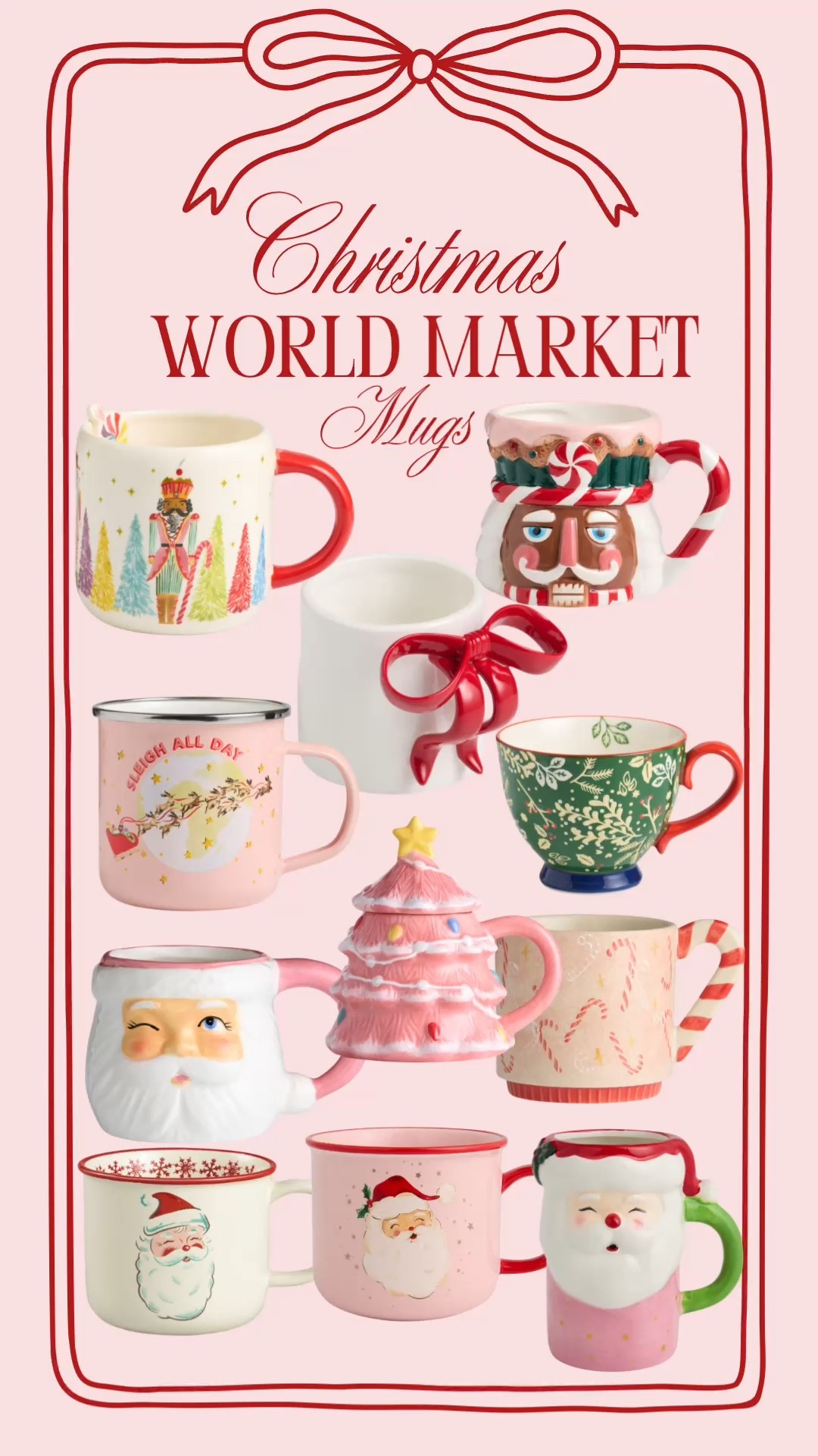 World market Christmas mugs 
All under $13

#LTKFindsUnder50 #LTKHome #LTKSeasonal