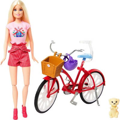 Barbie Pink Passport Holland Doll Set with Bicycle, Clothes, & Travel Accessories | Target